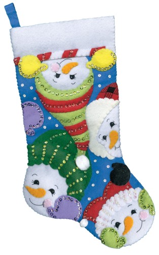 Peek boo felt stocking - peek, kit